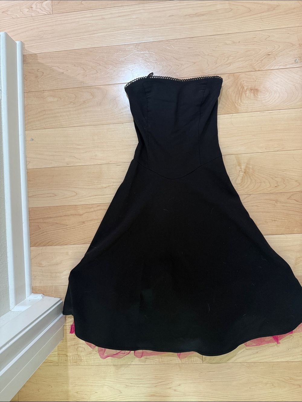 Ruby Rox Black Strapless Fit-and-Flare Dress